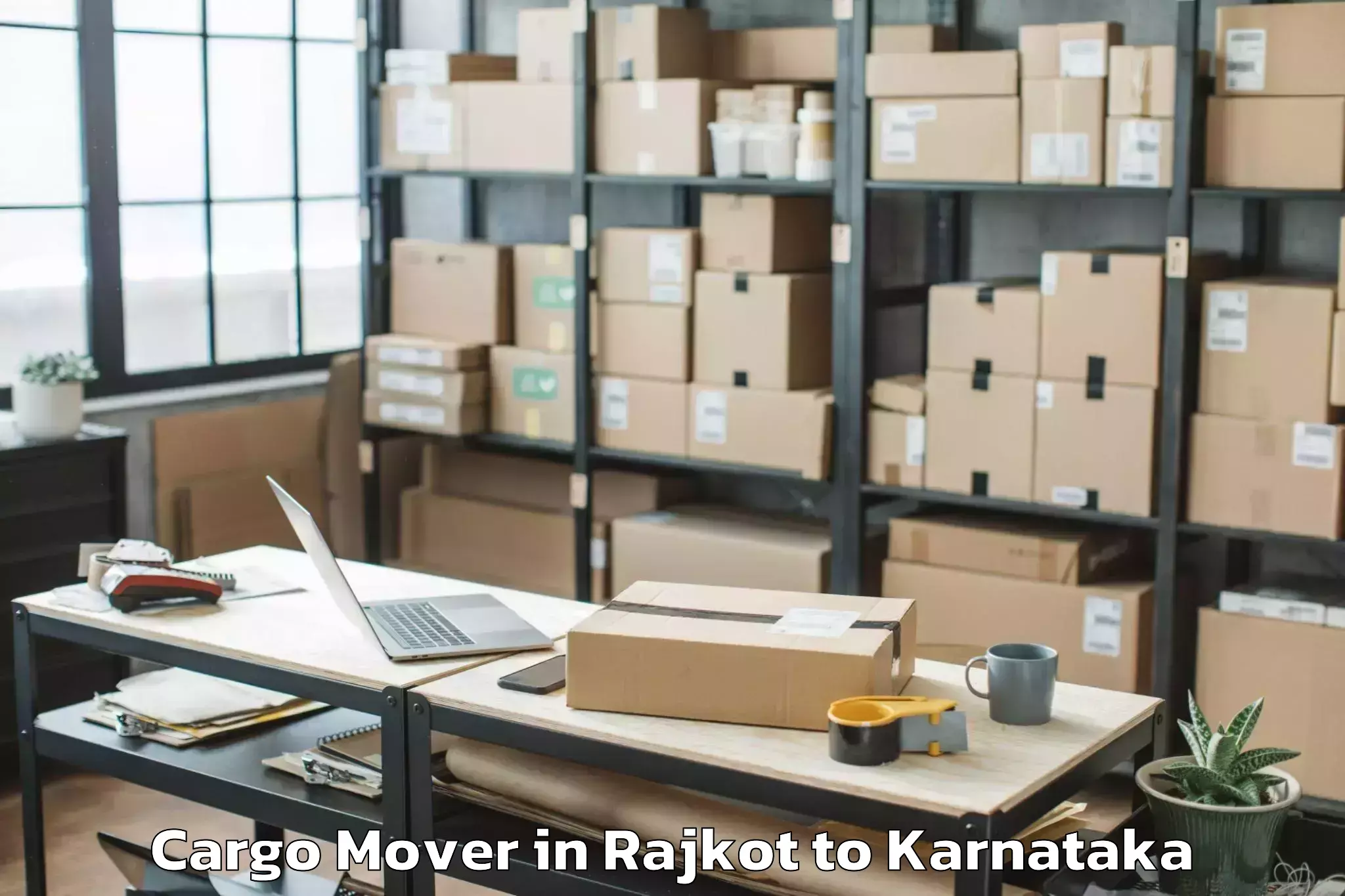 Hassle-Free Rajkot to Tumkur University Tumkur Cargo Mover